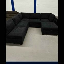 Modular Sectional Couch Sofa With Storage Ottoman 