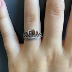 Real Silver Diamond Ring 