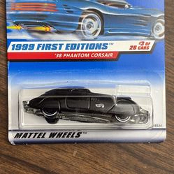 1998 Hot Wheels First Editions (Black wall Tires) '38 Phantom Corsair ~ Rare