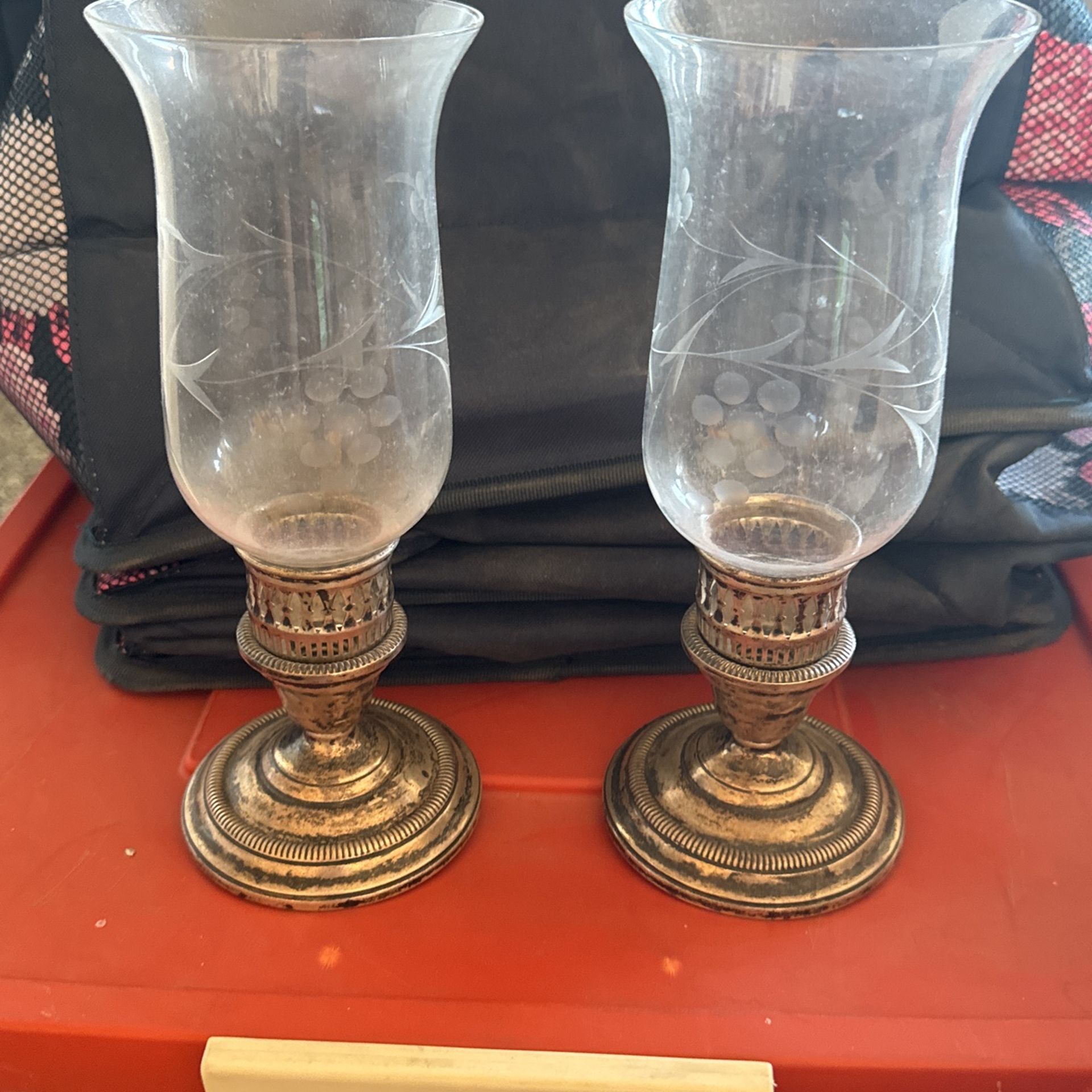 Sterling candle holders $20 Each