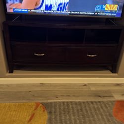 TV stand dark walnut color