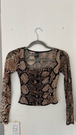 Animal print top