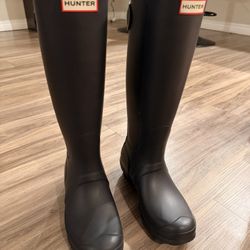 Navy Hunter Boots