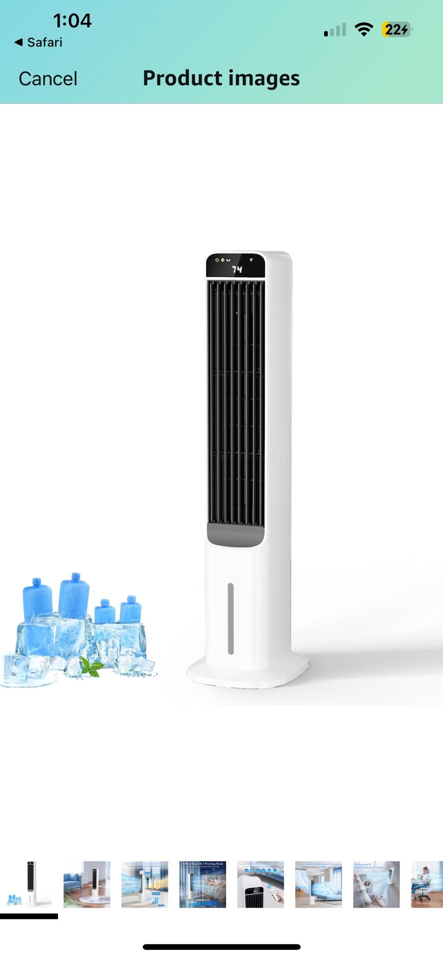 Portable Windowless Air Conditioner with Remote Control
