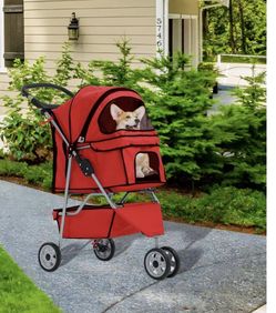 3-wheels foldable DOG and CAT stroller