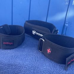 Weight Lifting Belts - Various Sizes , Brands And Models … Weight Lifting Belts - New / Like New / Very Good Condition ! Extra Gear Left Behind / Did 