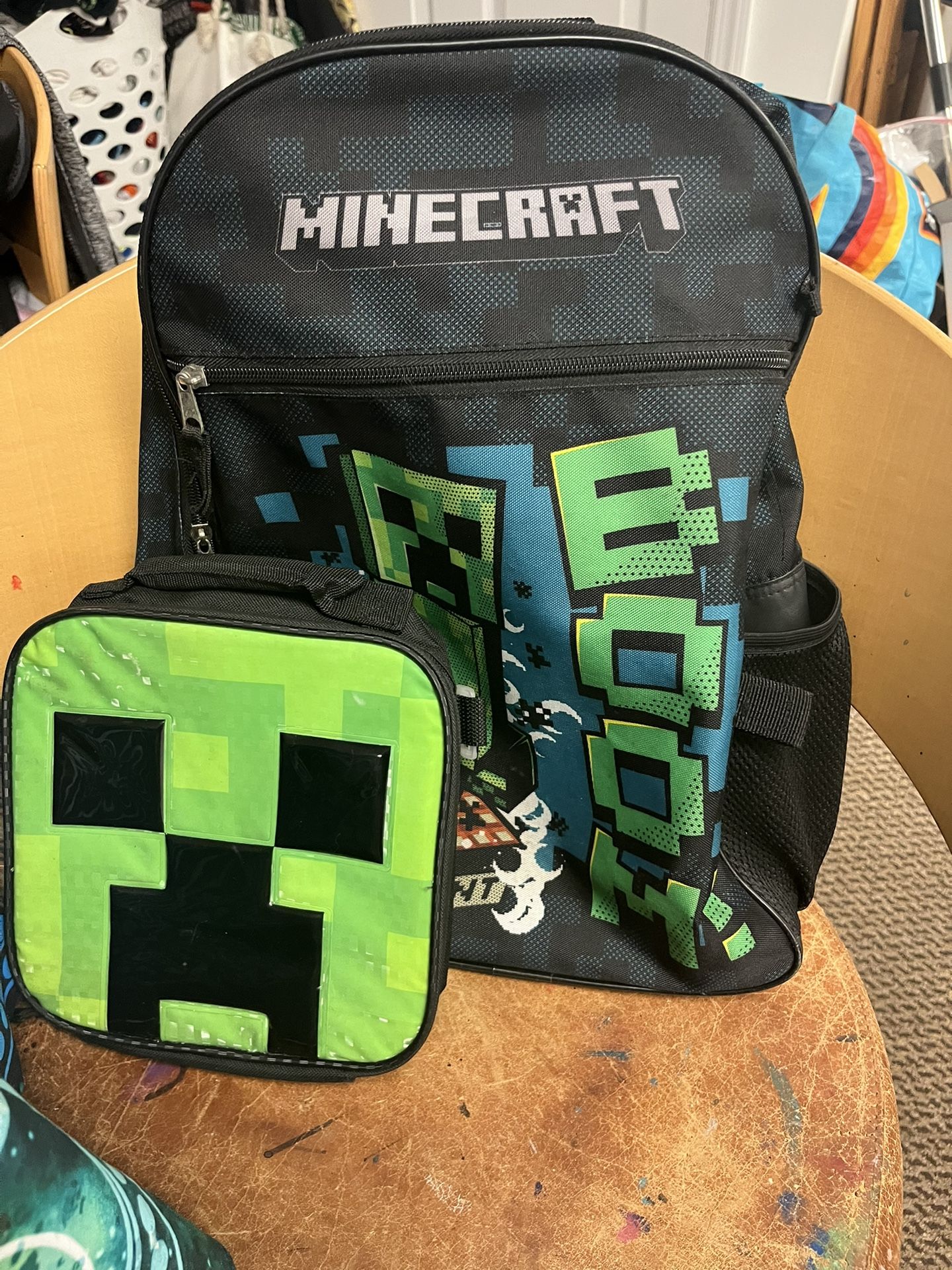 Minecraft Backpack And Lunchbox