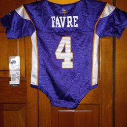 12 MONTH MINNESOTA VIKINGS FARVE REEBOK  ONFIELD ONE PIECE NEW WITH TAGS 