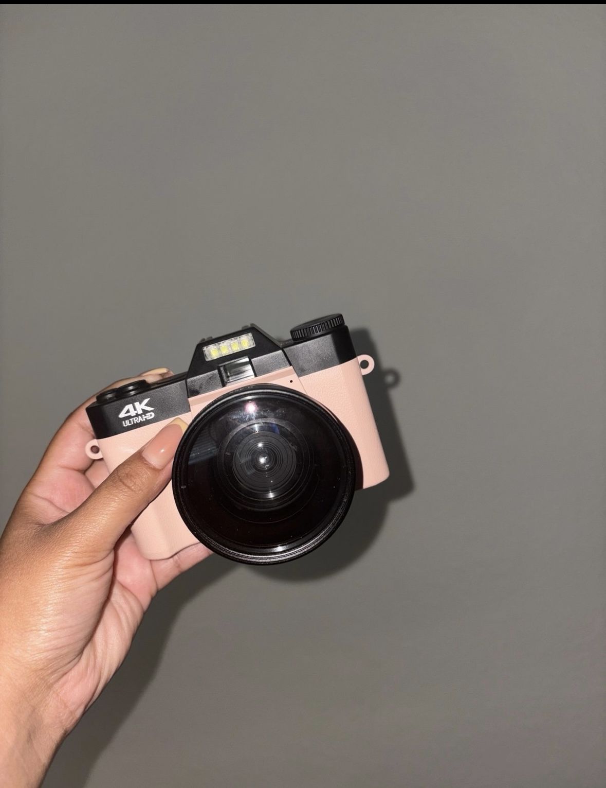 pink 4k digital camcorder