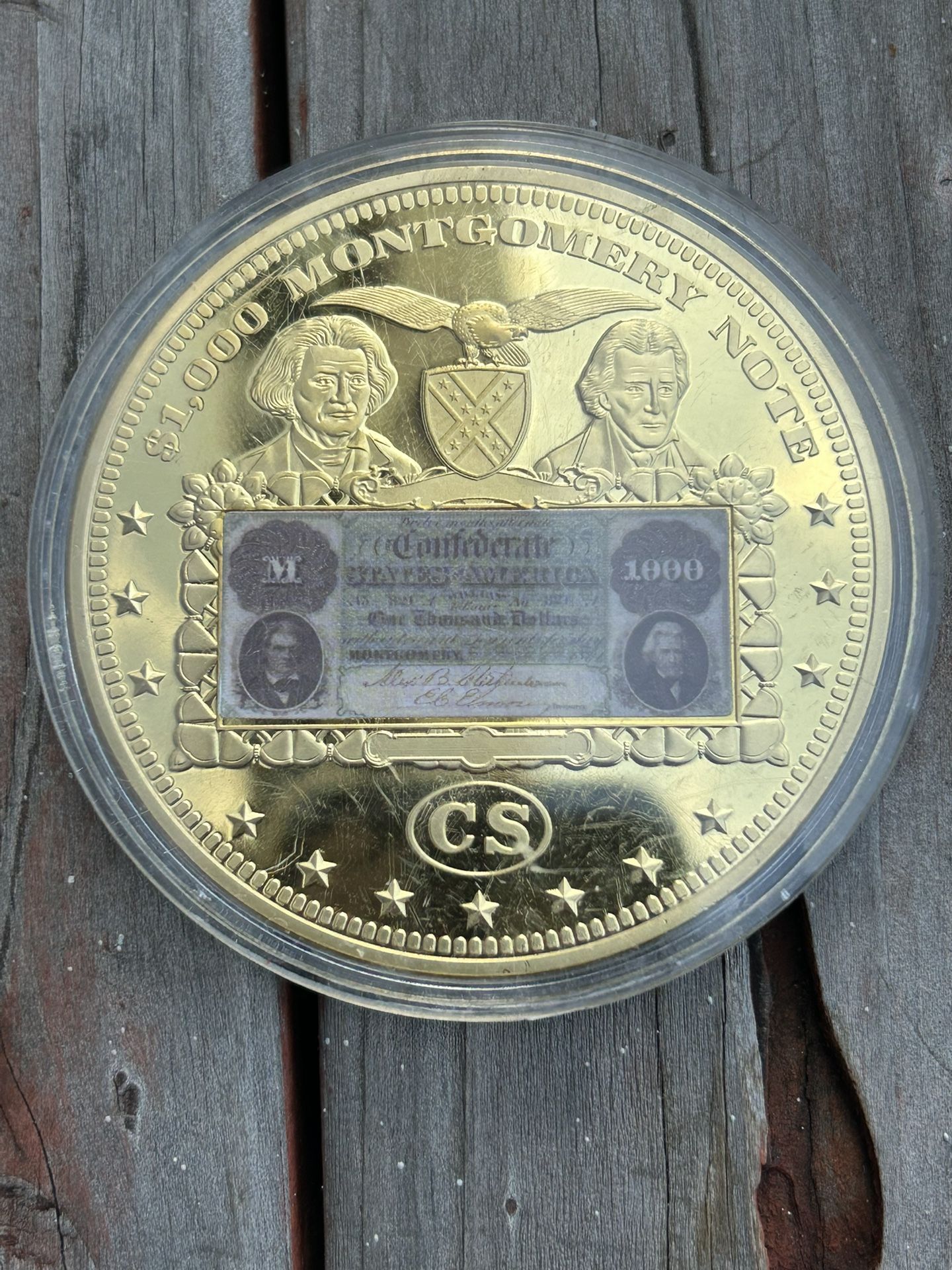 T-1 $1,000 Montgomery Note Commemorative Color Coin
