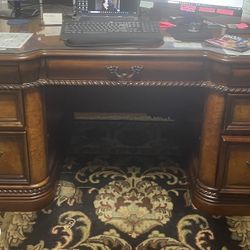 Like new cherry office suite - Desk, Bookcase And filing cabinet -$600 For Set