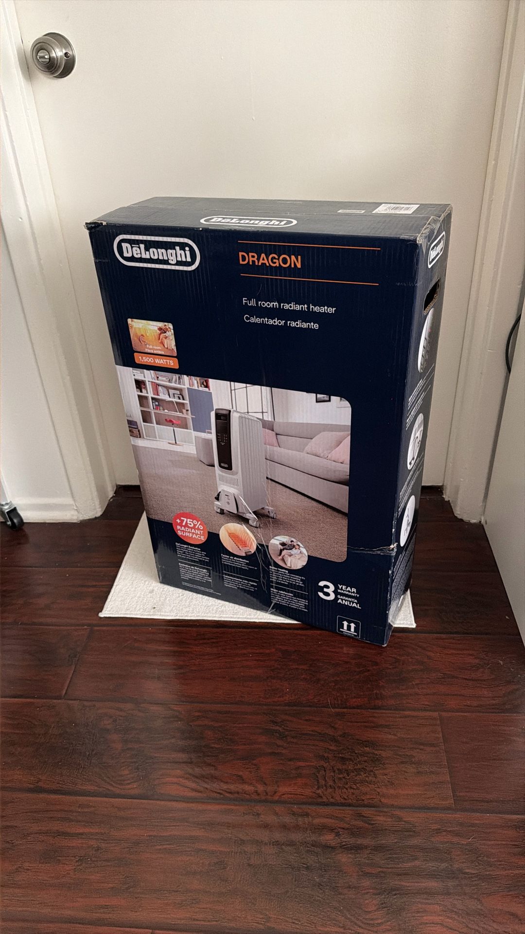 DeLonghi Dragon Digital Oil Filled Radiator Heater (BRAND NEW, SEALED BOX)