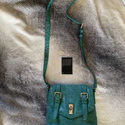 Blue Ostrich Marc Jacobs Cross Body Bag