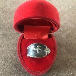 Unique Vintage/Antique Silver W.M. Rogers Spoon/Fork Ring Size 7 AS IS- I don’t clean my jewelry-No Box