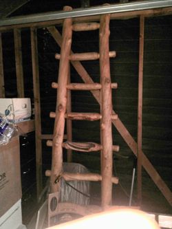 Vintage Log Ladder