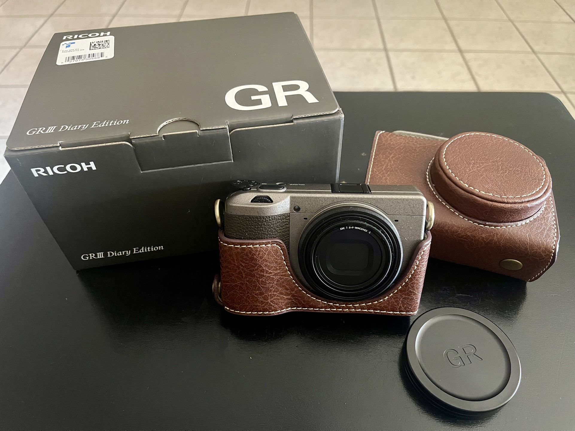 Like New - Ricoh GR III Diary Edition, Metallic Warm-Gray Body with Dark Brown Grip