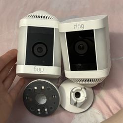 Ring Spotlight Cam Plus Camera Indoor/Outdoor Wireless Pack of 2