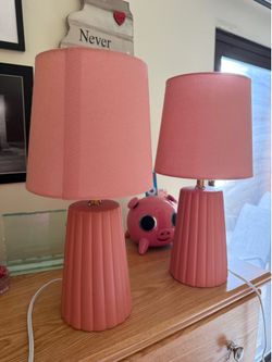 2 Cute Pink Lamps