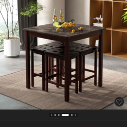 Small Dining Room Table And 4 Stools