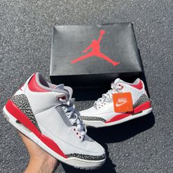 Jordan 3 Fire Red size 10
