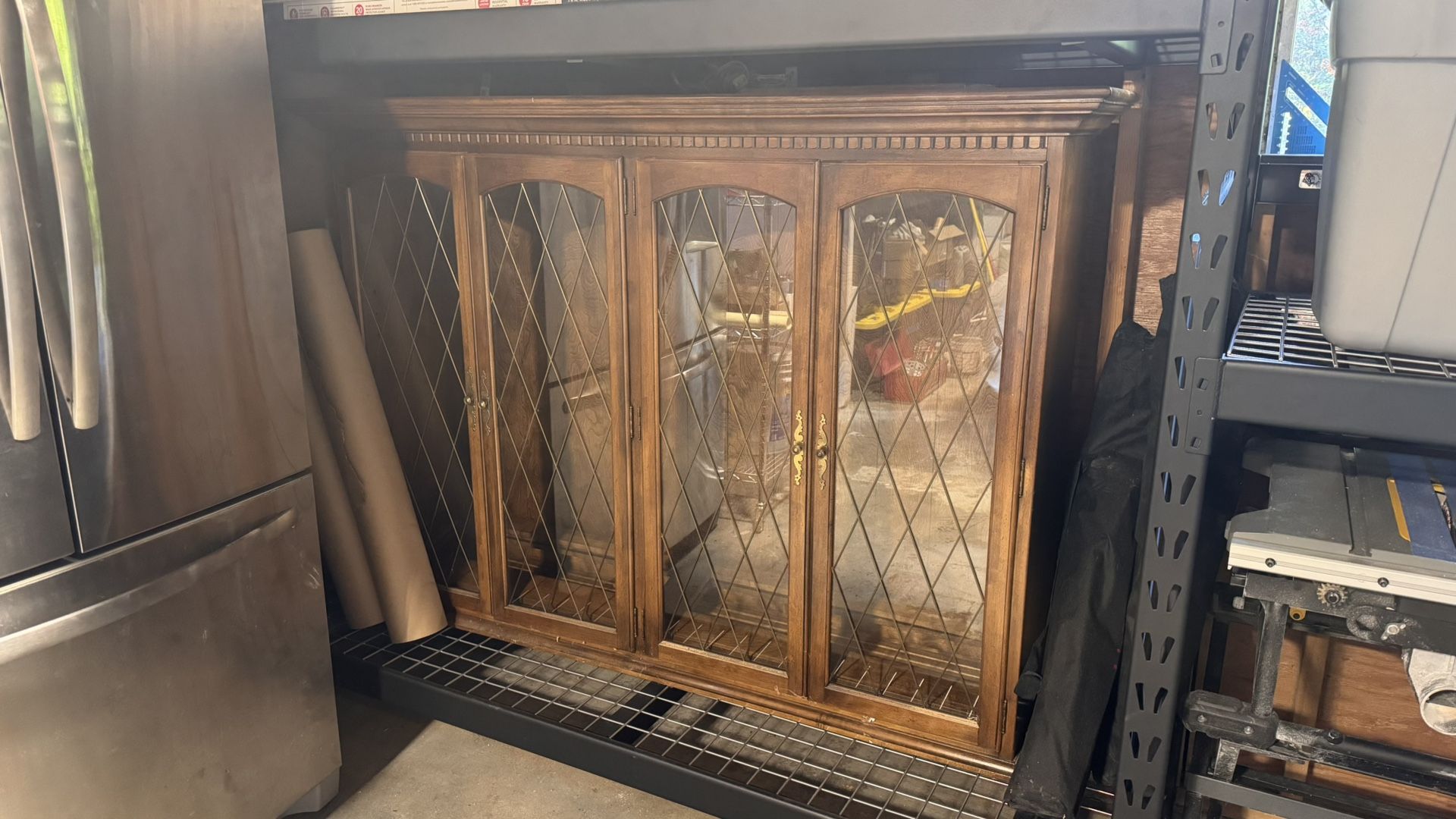 Two-Piece China Hutch Cabinet