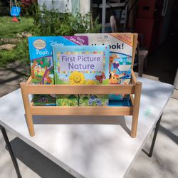 Childrens Book Wooden Rack