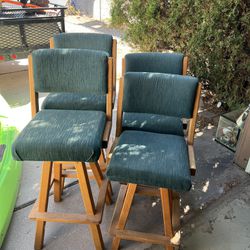 Swivel Chairs - 2 Tall, 2 Short