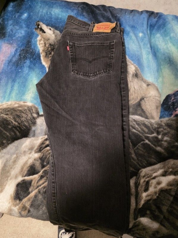 Levi's 501 Size 40W 30L Black
