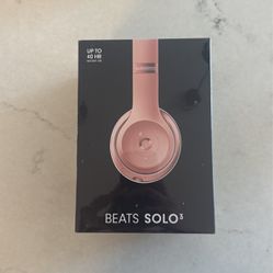 Unopened Beats Solo3 Headphones In Pink 