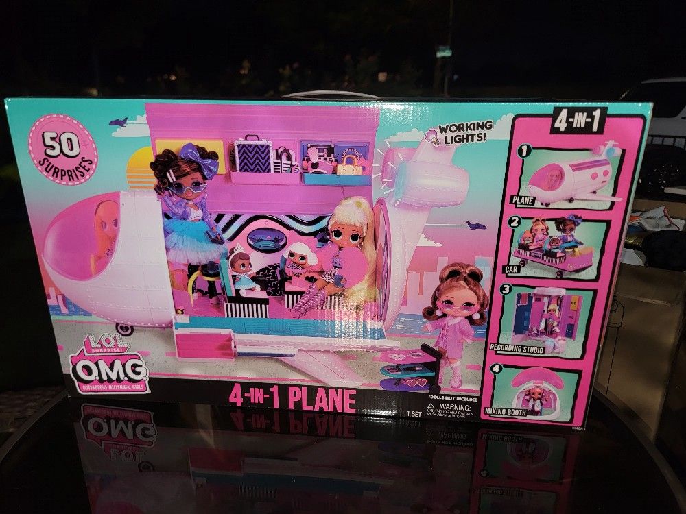 LOL Surprise 50 Surprises 4 In 1 Plane