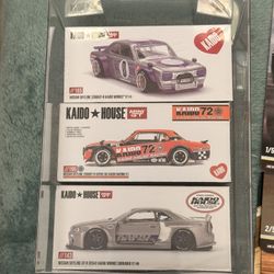 Kaido House Mini GT Nissan Skyline’s 25$$ EACH 
