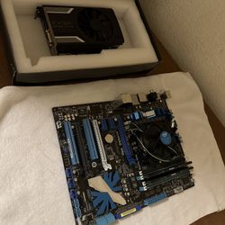 Set motherboard and gpu