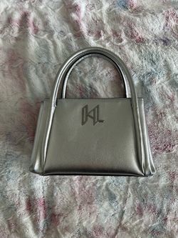 Karl Lagerfeld Silver Mini Handbag