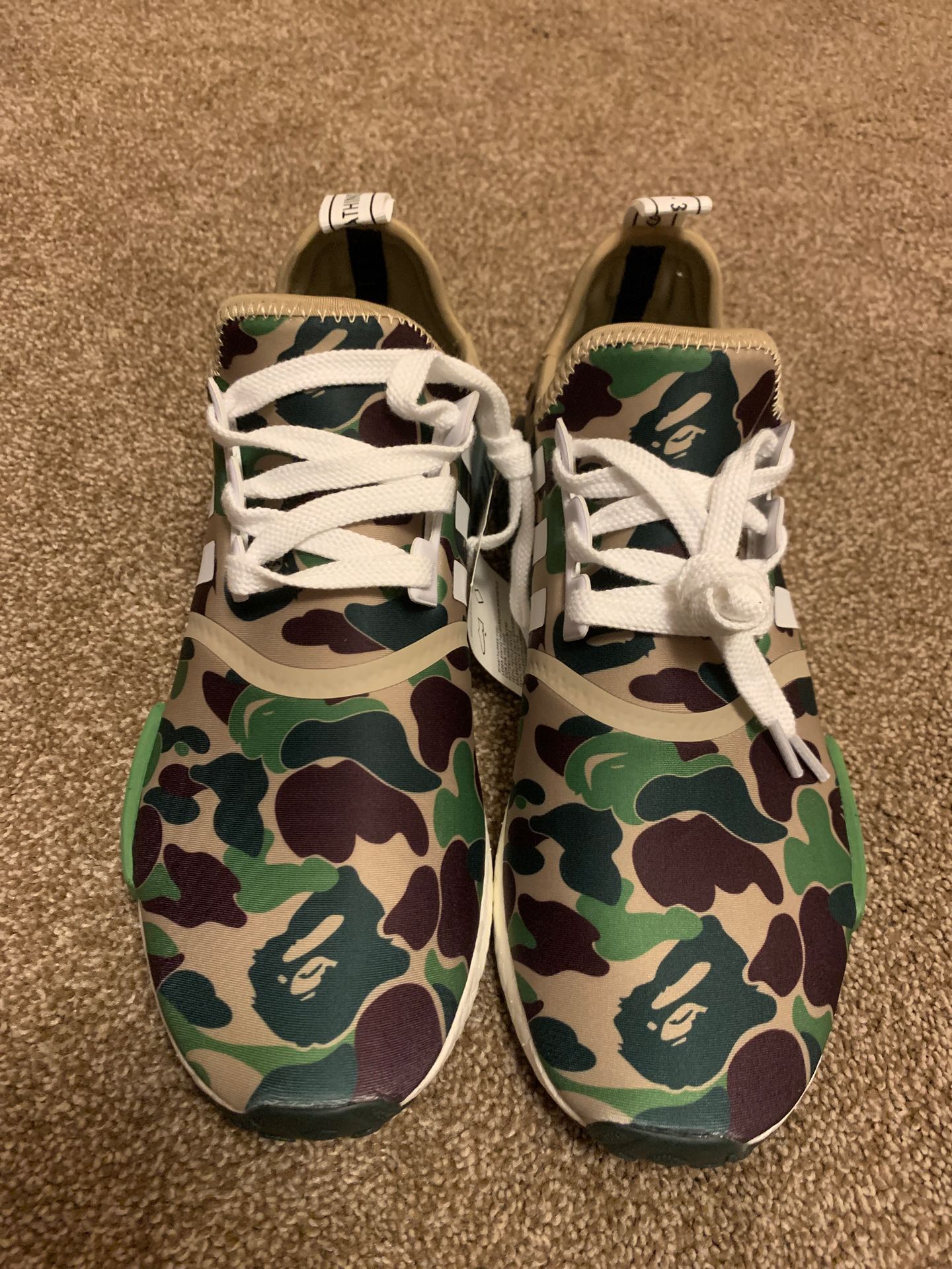 Bape x Adidas Olive r1 camo NMD