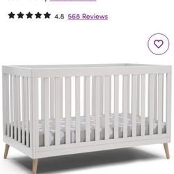 White Delta children essex 4 In One Crib, Toddler Bed
