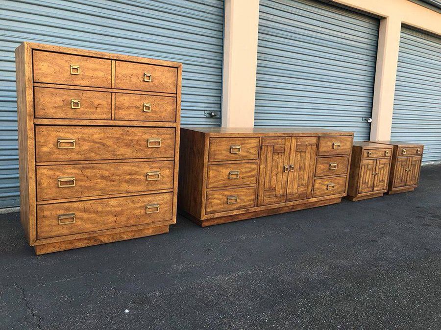 Vintage Drexel Heritage Woodbriar Bedroom Set