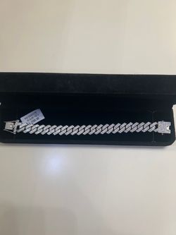 Moissanite Cuban bracelet