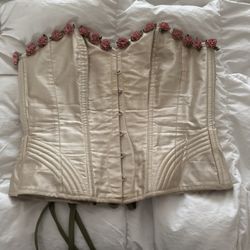 Cream w/Roses Detail Corset