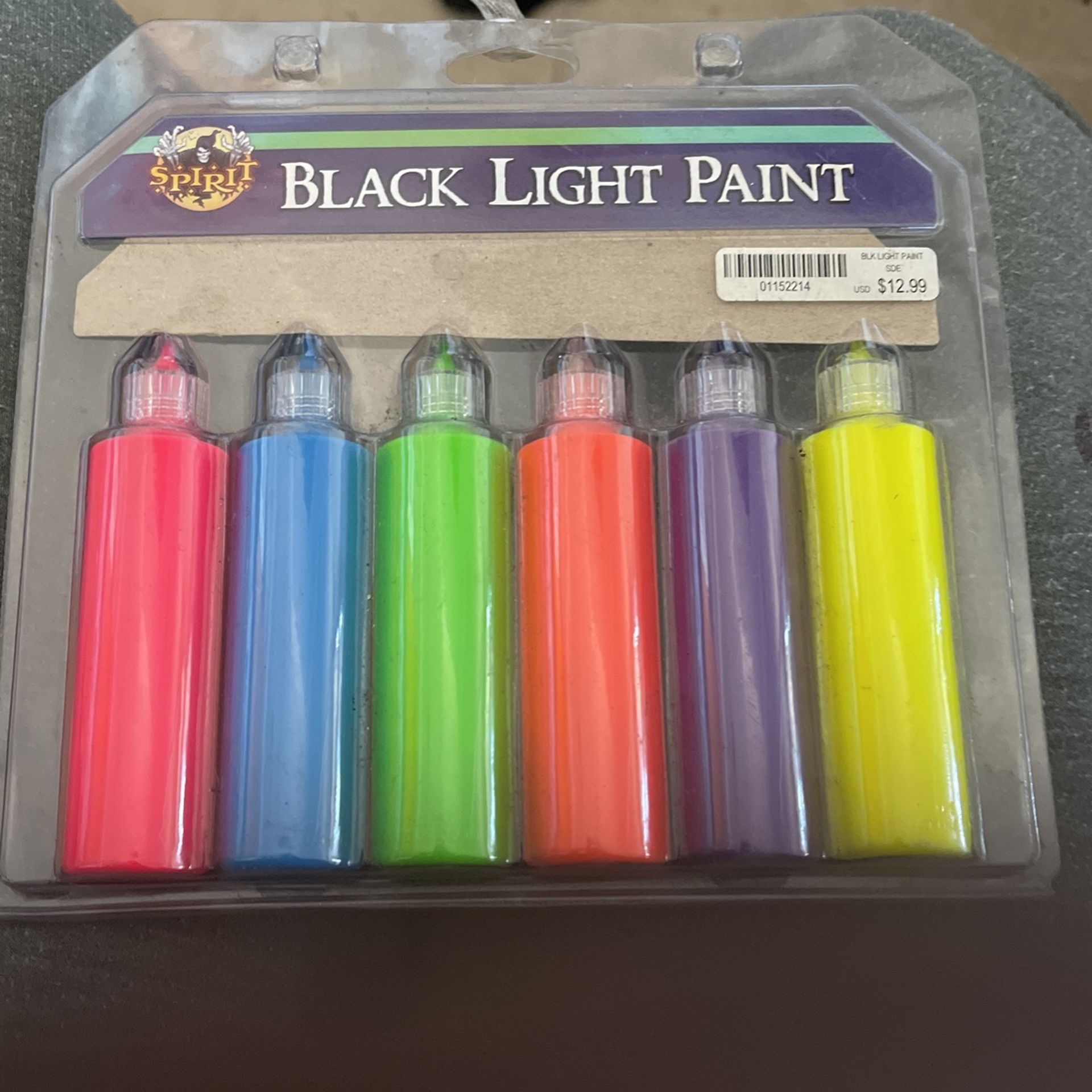 Spirit Halloween Black Light Paint