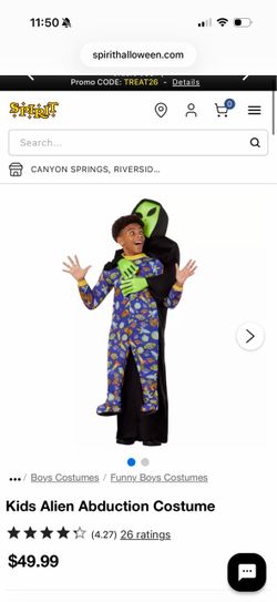 Kids Alien Abduction Halloween Costume