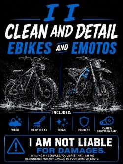 Clean and Detail on Bikes