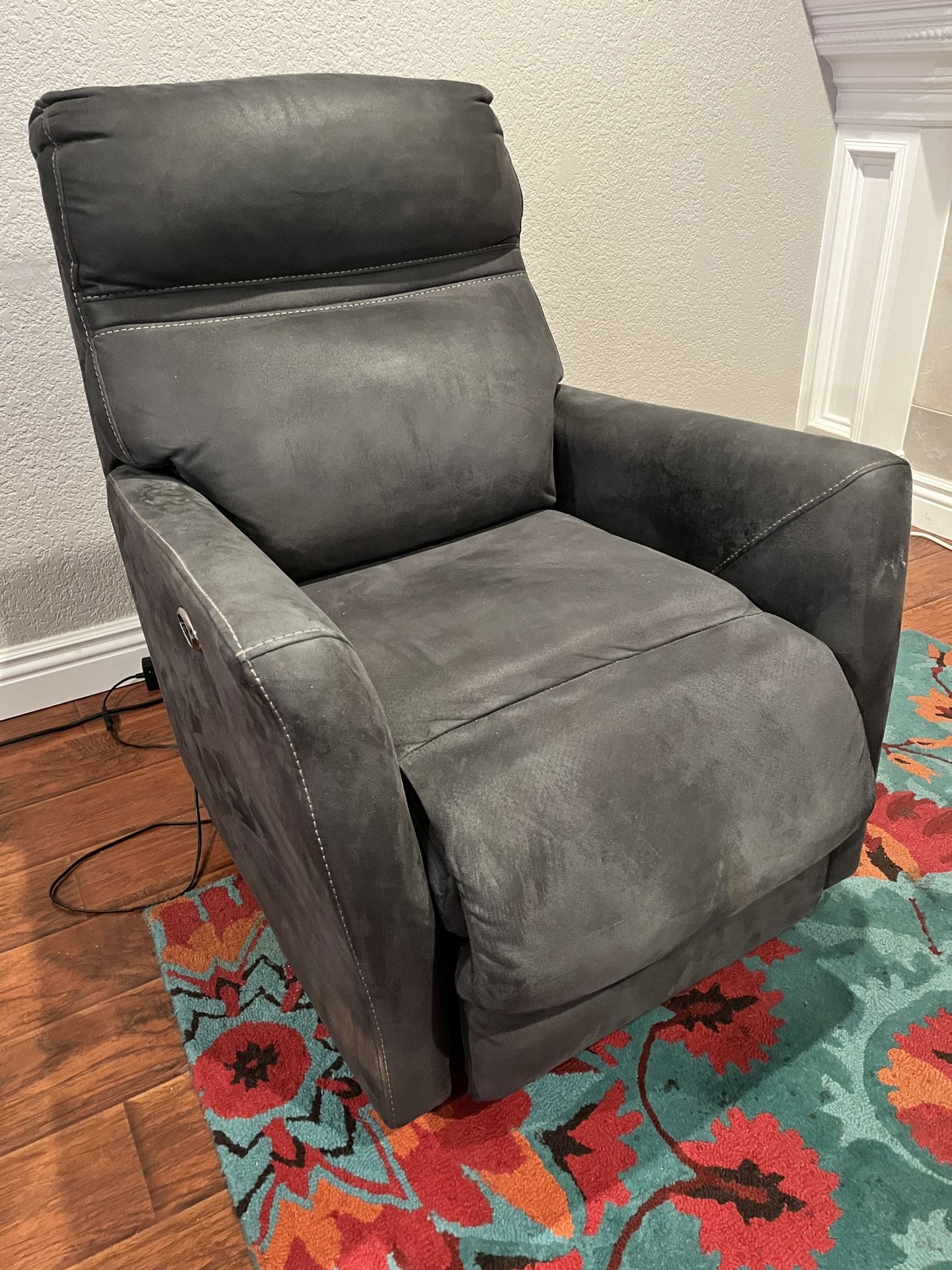 Power Recliner Chair, Dark Gray Great Shape