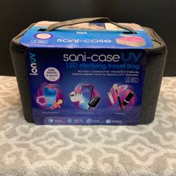 10” X 6” ‘Sani-case UV’ Travel Case, Keeps Items “Sterile, Inside Zipper Tight Case