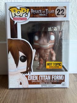 Attack On Titan Funko Pop Eren Titan Form Hot Topic Exclusive 2012
