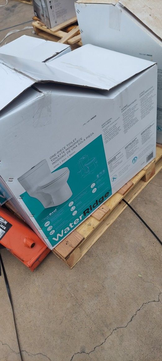 Water Ridge One Piece Elongated Dual Flush Toilet $160