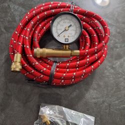 22' Air Hose W/Built In Gauge