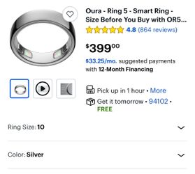 Oura ring 5 (any size/color)