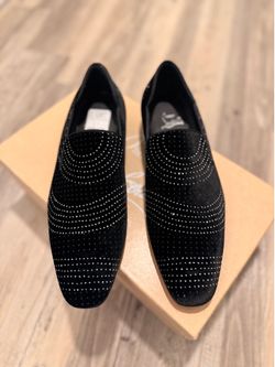 CHRISTIAN LOUBOUTIN Dandy Chick Crystal & Velvet Smoking Shoes