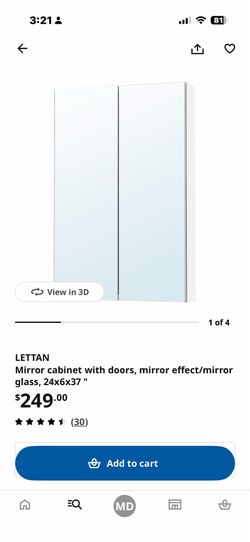 Lettan mirror cabinet from Ikea
