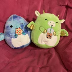 2 valentine squishmallow 8”